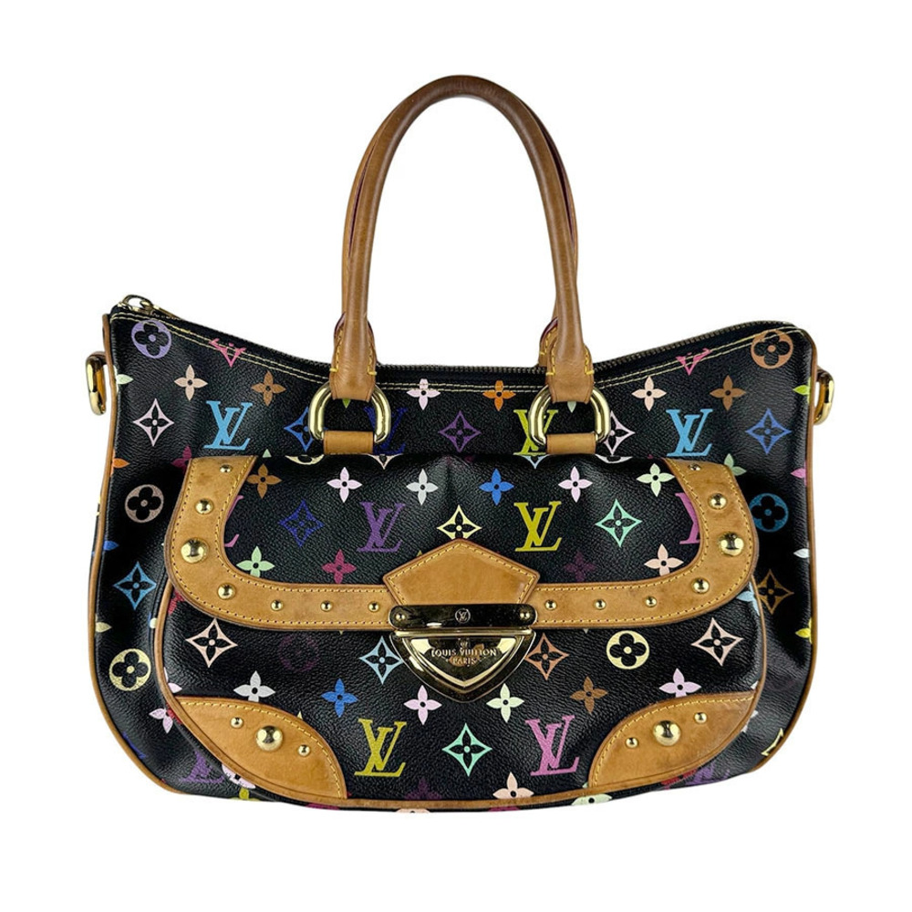 Louis Vuitton Shoulder Bag Handbag Monogram Multicolor Rita Noir Black
